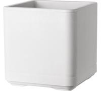 Deroma Macetero Quadro Cosmo 38 cm - Blanco perla