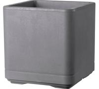 Deroma Macetero Quadro Cosmo 38 cm - Gris ceniza