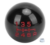 Deror, Perilla de Cambio de Marchas M10x1.5 de Repuesto para Honda Civic Fit FD2 FN2 EP3 DC2 DC5 S2000 F20C(Negro de 6 Pasos)