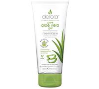 Derora Gel de Aloe Vera - 200ml | Contiene Ingredientes 100% puros y naturales de Aloe Bio Activo | para curar, calmar e hidratar la piel, cara y cuerpo | Libre de Crueldad y Vegano