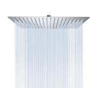 derpras cuadrado lluvia alcachofa de ducha, 304 Acero inoxidable, Ultra Thin potente alta presión, Top spray baño precipitaciones alcachofa, hilo cinta de sellado incluido (níquel cepillado)