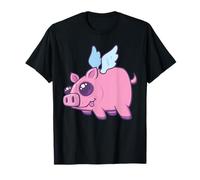 Derpy Kawaii Flying Piggy Cutie Camiseta