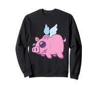 Derpy Kawaii Flying Piggy Cutie Sudadera