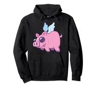 Derpy Kawaii Flying Piggy Cutie Sudadera con Capucha