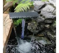 Derramadero de cascada montado en la pared para estanques pequeños, patio, plataforma de desbordamiento personalizada al aire libre (27.5 pulgadas)