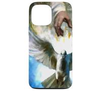 Derramando el Espíritu Santo Paloma de la Paz Nuevo Vino Carcasa para iPhone 13 Pro Max
