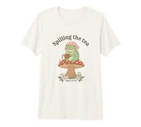 Derramando el té Desde 1773 Frog Cottagecore Estética Camiseta Premium