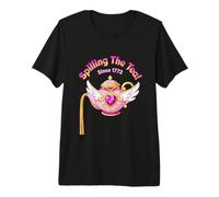 Derramando el té Desde 1773 Girl Anime Estética Camiseta Premium