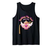 Derramando el té Desde 1773 Girl Anime Estética Camiseta sin Mangas