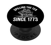 Derramando el té Desde 1773 Historia Divertida patriótica PopSockets PopGrip Adhesivo