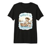 Derramando el té Desde 1773 Yorkshire Terrier Camiseta Premium