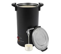 Derretidor de cera de 10 L para velas, olla eléctrica de fusión de cera de 1800 W, temperatura ajustable de 30 a 110 °C, calentamiento rápido, olla de fusión de cera para hacer velas DIY (negro)