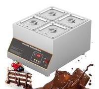 Derretidor de Chocolate Digital Comercial de 500W, Máquina de Templado con Control de Temperatura (0-85℃), Olla Eléctrica de Fusión de 12 Kg para Chocolate y Queso