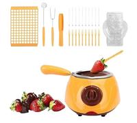 Derretidor de chocolate profesional con accesorios para postres creativos dulces decoraciones en la cocina (E, 19 x 8,7 x 5 cm)