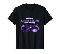 Derrota a Infinity Bugs con One Code Debugging Humor Camiseta