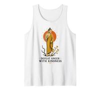 Derrota la ira con bondad Meditación Budista Cita de Paz Camiseta sin Mangas