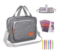 DERSTUEWE Funda para Biblia para mujer, elegante y duradera con cremallera con asa y bolsillo, se adapta a Biblias estándar y grandes, perfecta para la iglesia, viajes, estudio y regalos (gris)