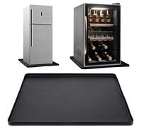 Dersyer Mini tapete para refrigerador, bandeja de goteo portátil de aire acondicionado, alfombrilla de silicona con borde elevado para refrigerador, aire acondicionado, dispensador de agua