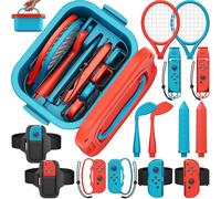 Deruitu 15 en 1 Switch Sports Accesorios Bundle Set para Nintendo Switch/ Juegos OLED, Switch Sports Juegos Accesorios Kit, Family Party Pack Juegos Accesorios Set para Switch OLED Juegos Deportivos