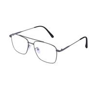 Dervin Gafas azules con bloqueo de luz azul, antirreflejos, cuadradas, retro, protección contra los rayos UV de ordenador/tableta/ordenador portátil/teléfono móvil, gris, M