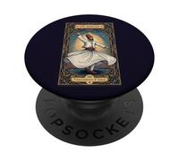 Dervish Sufi Tarot Card Danza Giratoria Espiritual PopSockets PopGrip Adhesivo