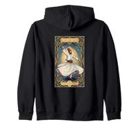 Dervish Sufi Tarot Card Danza Giratoria Espiritual Sudadera con Capucha