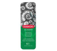 Caja Metálica Con 6 Lápices Para Bocetos Derwent Academy