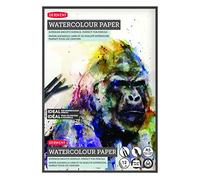 Derwent 2301969 - Bloc de Papel Ideal para Lápices Acuareables en Tamaño A5, Papel Liso, Blanco, 12 hojas, 300 gsm