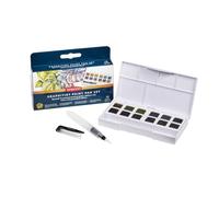 Derwent 2306242 - Set de Pastillas de Pintura Graphitint de Derwent, 12 Unidades, Tamaño de Media Cubeta, Solubles en Agua, Para Pintar Paisajes, Calidad Profesional, Tamaño de Viaje