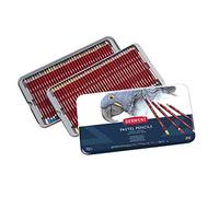 Derwent 32996 - Caja metálica con 72 Lápices de colores Pastel, para Dibujar y Escribir, Ideal para Mezclar, Colorear y Difuminar, Calidad Profesional