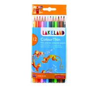 DERWENT 700077 - Pack 12 lápices de colores con una punta más fina