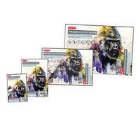 Derwent A2 Cuaderno con Papel de Acuarela para Dibujar, 12 Hojas, Papel Libre de Ácidos, Ideal para lápices solubles al agua, Calidad Profesional, 2301972