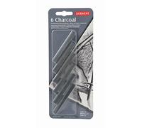 Derwent Charcoal - Carboncillos en barra (6 unidades)