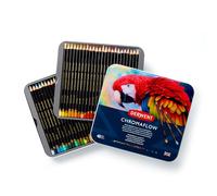 DERWENT Chromaflow Estuche de 48 Lápices, Núcleo de 3.5mm y Gran Dureza, Textura Suave y Fácil de Mezclar, Ideal para Dibujar, Pintar y Colorear, Calidad Profesional, 2306013