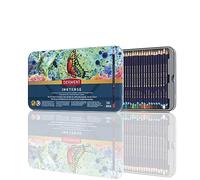 Derwent Inktense Juego de 36 Lápices de Tinta para Acuarela Solubles en Agua para Papel o Tela en Caja Metálica, 4 mm