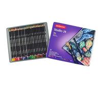 DERWENT Lápices de Colores Derwent Studio para Dibujar y Escribir, Ideal para Ilustrar, Set de 24, Calidad Profesional, 32197