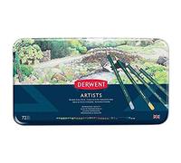 DERWENT Lápices Derwent Artists de Colores para Dibujar y Escribir, Ideal para Matizar y Crear Capas, Set de 72, Calidad Profesional, 32097