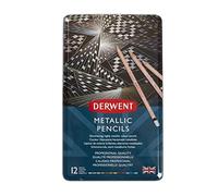 Derwent Lápices metálicos de colores – Calidad profesional – Set de 12 (2305599)