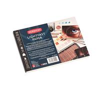 Derwent Lightfast Paper Pad Juego de 20 Hojas de Papel de Acuarela de 100 % Algodón Sin Ácidos Prensado en Caliente Texturizado de Nivel Profesional, 7 x 10” - 17,8 x 25,4 cm, 300 g
