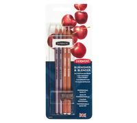 Derwent Pack de Lápiz Bruñidor y Abrillantador, Set de 4, Goma de Borrar y Sacapuntas Incluidos, Calidad Profesional, 2301774
