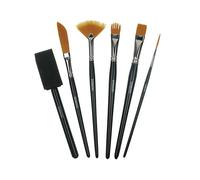 Derwent Pinceles Técnicos Set de 6 Unidades Surtidos para Pintura Artística