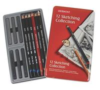 Derwent Sketching Collection - Set de 12 lápices para bocetos, en estuche metálico