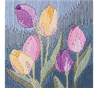 Derwentwater Bothy Threads Kit de bordado de punto largo, diseño de tulipanes