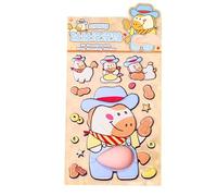 Derwrtup 3D Bauch-Sticker,Handyhüllen-Sticker | Anti-Stress Tierbauch-Journal-Dekore | para laptoptaschen Handyhüllen, Journals, Planer, Manualidades, Niños, Adultos, Partygeschenke