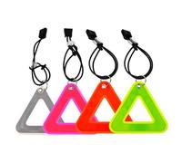 Derwrtup 4 piezas Bicicletas Reflector Triangular, Reflectores para Bicicletas, Bicicletas Reflectores, Señales de advertencia reflectantes, para conducción nocturna y visión clara