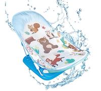 Derwrtup Asientos de bañera para niños, baño de cascabel,Bañera ajustable agradable para la piel | Lavado a máquina portátil para bebés