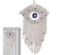 Derwrtup Atrapasueños Boho Decoración de pared,Atrapasueños Boho Macrame | Atrapasueños hecho a mano | Atrapasueños de mal de para la sala de estar del dormitorio, Atrapasueños de Macrame tejido, Arte
