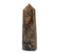 Derwrtup Barra de de energía con forma de torre de natural | Piedra de energía | Piedra de natural con 6 puntas de facetadas pulidas para reiki, meditación