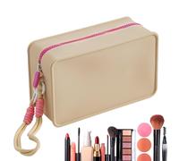 Derwrtup Bolsa de Maquillaje de Silicona de Viaje, Bolsa de cosméticos portátil | Bolsa de Almacenamiento de cosméticos con Cremallera para Mujer,Bolsa de organización de Maquillaje Accesorios de