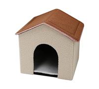 Derwrtup Casa grande para gatos, casa de gatitos | Cama antideslizante y cálida para mascotas, refugio para gatos, caja para gatos domésticos, tienda plegable, accesorios para mascotas para gatitos